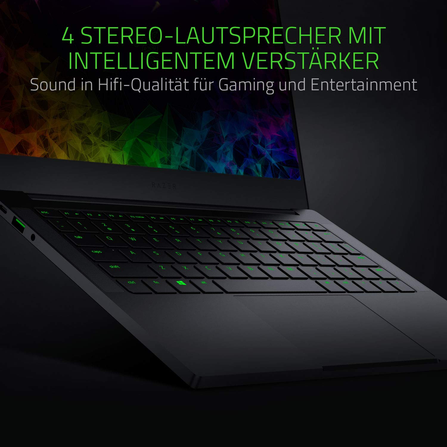 Razer Blade Stealth 13 (2019) mit vier Lautsprecher