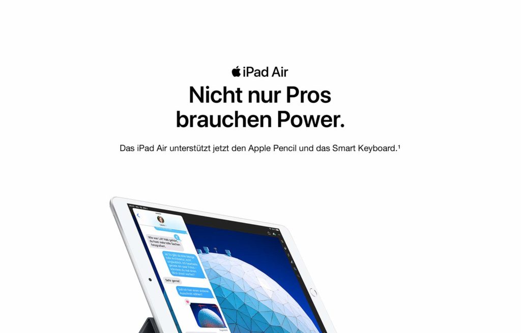 Ipad AIr 2019 mit Pencil und Smart Keyboard