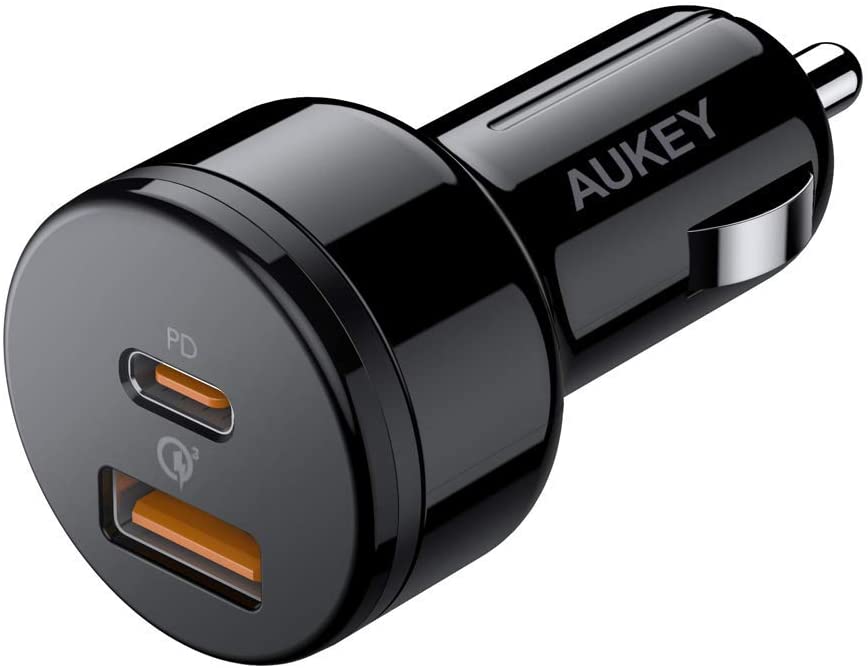 AUKEY Ultra Kompakt 36W Dual USB-C Autoladegerät