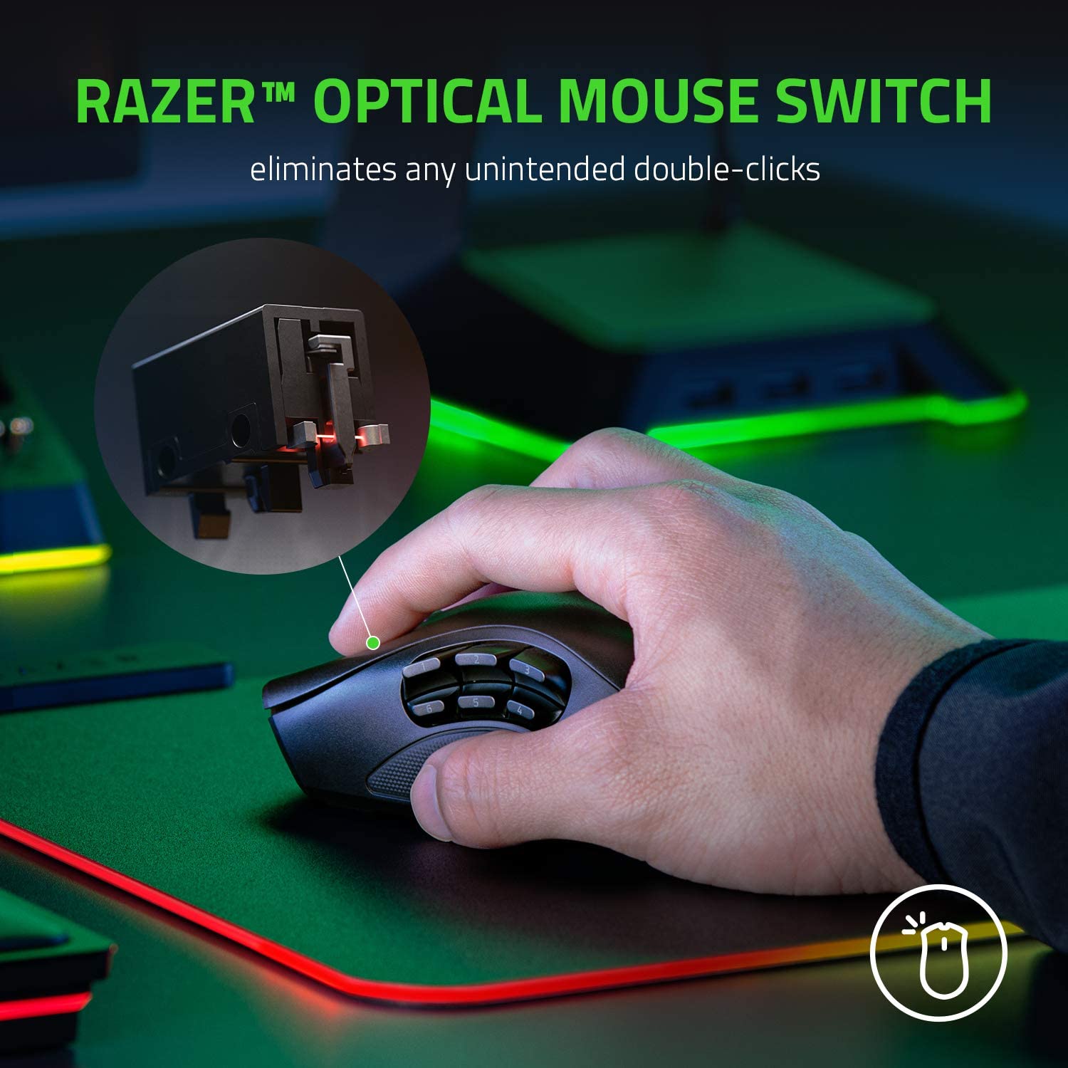 Razer Naga Pro - Flache Form