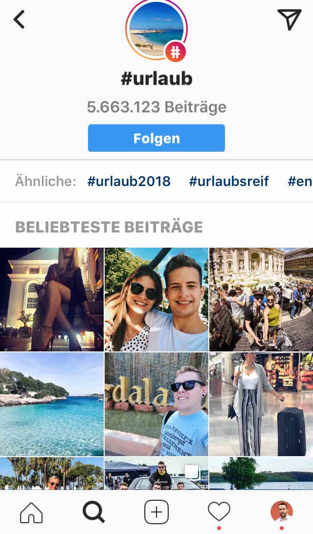 Instagram Hashtags Folgen