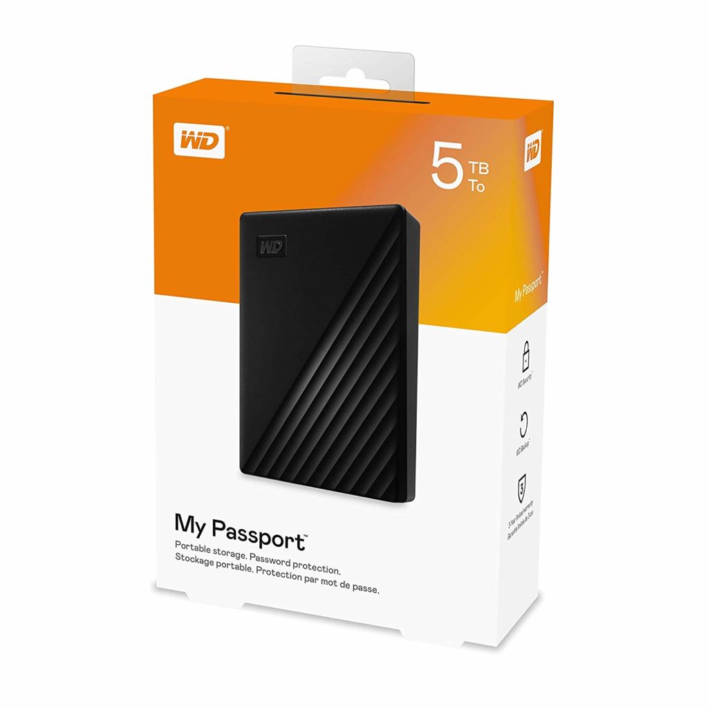 WD My Passport externe Festplatte 5 TB Verpackung